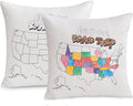 Let's go a Road Trip USA Map Coloring Pillowcase by Unknown