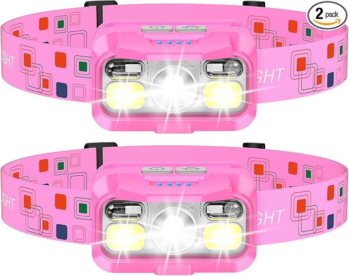LHKNL Headlamp Rechargeable, Lumen Super Bright Motion Sensor Head Lamp by LHKNLHOME