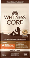 Wellness CORE Adult Dry Cat Food, Grain Free Kibble, Turkey and Chicken Recipe by WellnessNaturalPetFood
