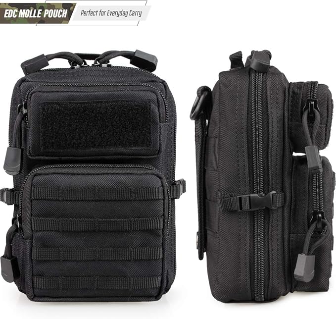 LIVANS Tactical Molle Utility Pouch, EDC Tool Pouch Tactical Phone Pouches Mini - Image 4