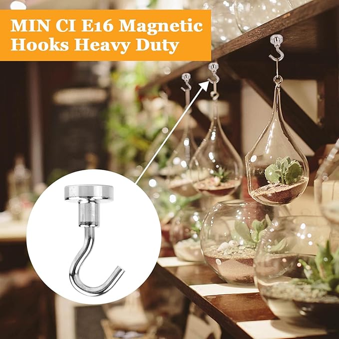 30Pcs Super Strong Magnetic Hooks, 25lbs Magnetic Hook Heavy Duty - Image 6