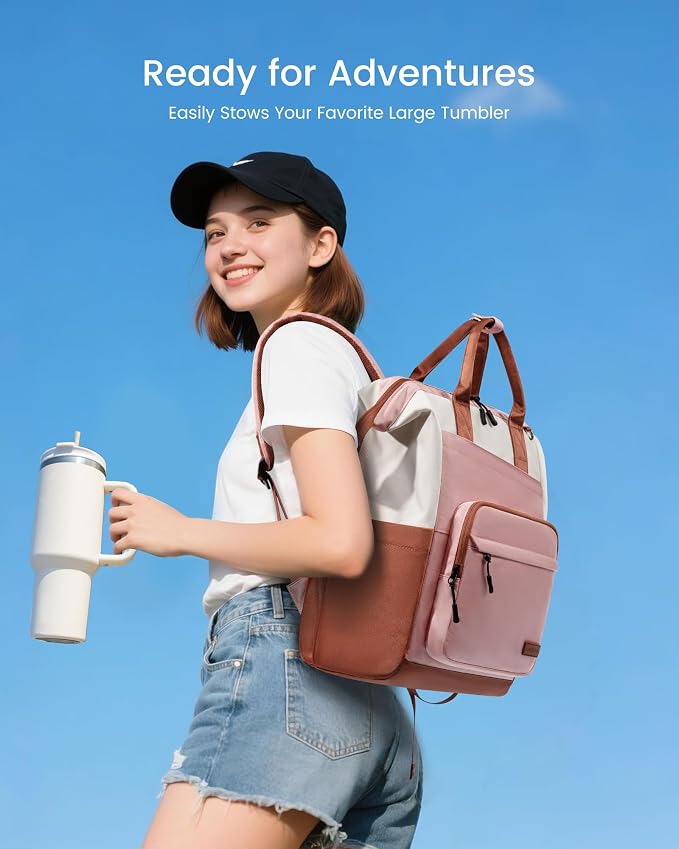 LOVEVOOK Laptop Backpack for Women, 15.6 Inch Travel Backpack for Work College - Image 2