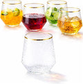 Oojami 40 count Diamond 12 Ounce Cups Unbreakable Stemless Plastic Wine by Oojami