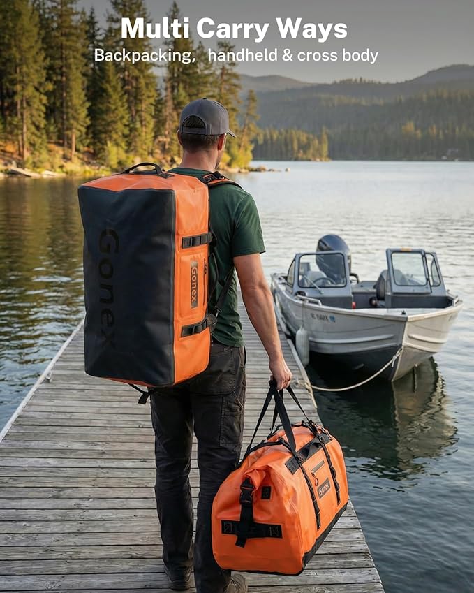 Gonex Waterproof Duffel Bag, 90L Heavy Duty Dry Duffle Bag - Image 4