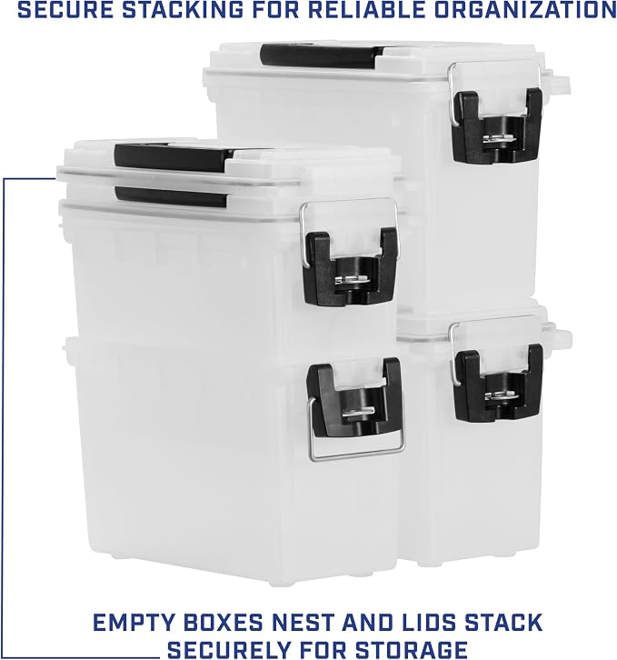 Sheffield 12793 2-Pack Ammo Storage Box, Stackable .30 Cal Field Boxes - Image 6