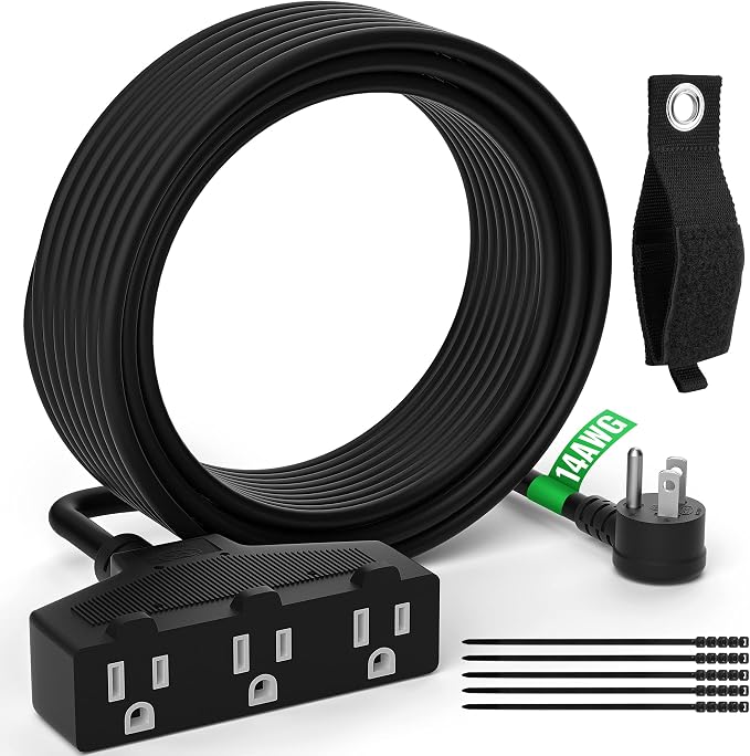 Outdoor Extension Cord 6 Ft by Elecan