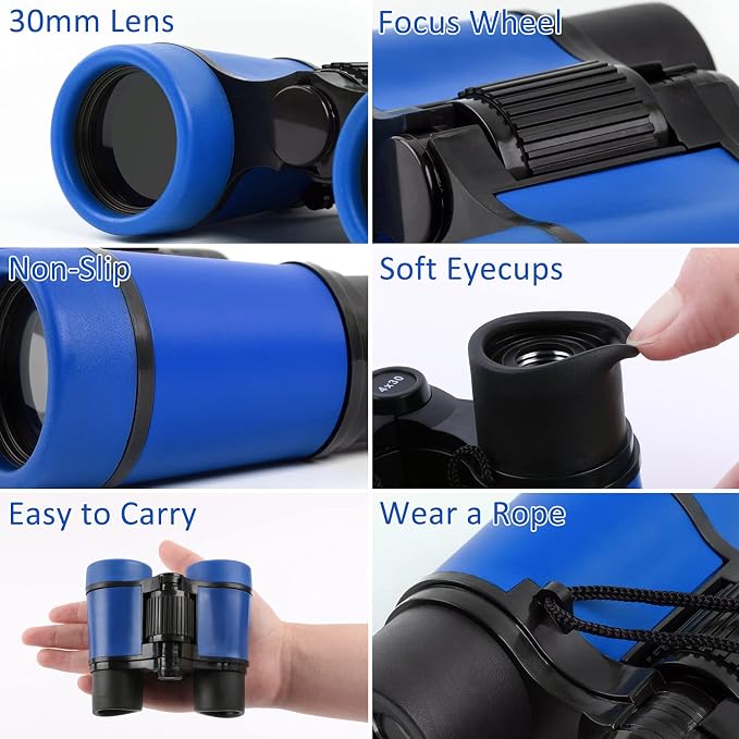 Scotamalone Kids Binoculars Shock Proof Toy Binoculars Set - Image 2
