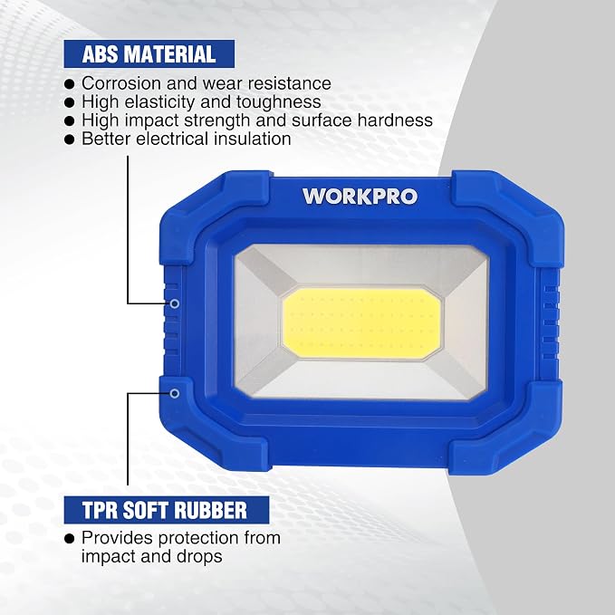 WORKPRO LED Work Light, Rechargeable Magnetic Work Lights - Image 5