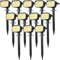WENATY Solar Spot Lights Outdoor Waterproof IP65, 12 Pack Landscape Spotlights by WENATY