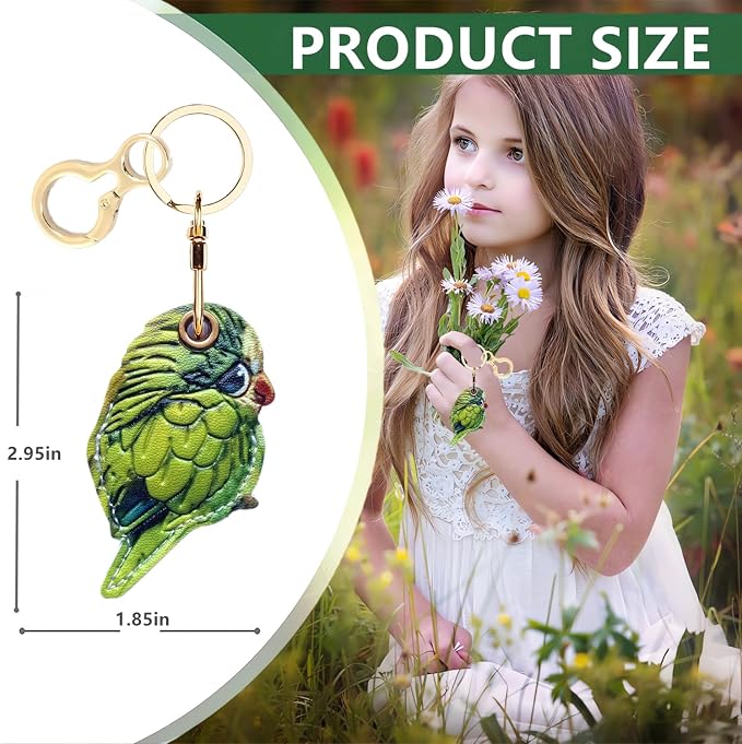Leather Keychain Holder Case Compatible - Image 2