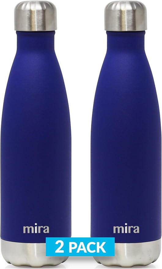 MIRA 2 Pack 17 oz Insulated Water Bottle by MIRA