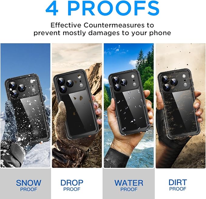AICase Compatible with iPhone 17 Pro Max Case Waterproof - Image 6