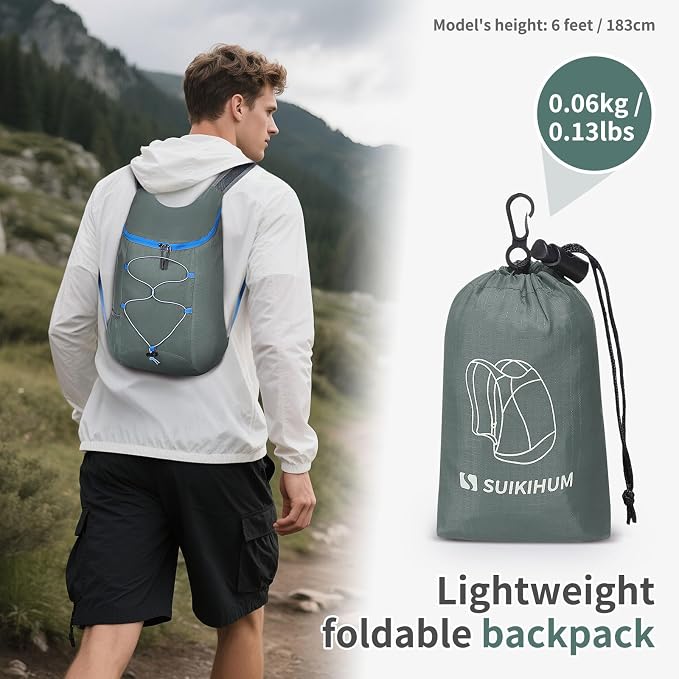 20L Hiking-Daypack Lightweight Foldable Travel Packable Backpack - Image 2