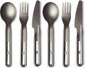 Titanium Flatware Knife Fork Spoon 2Sets by preservingnatureswonders%E2%80%93premiuminsectspecimensforenthusiasts