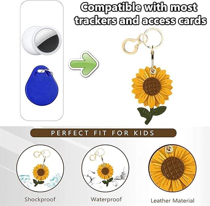 BORKUANA Leather Keychain Holder Case Compatible - Image 4