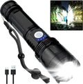 BERCOL Rechargeable Flashlights High Lumens, 90000 Lumens Super Bright LED by BERCOL