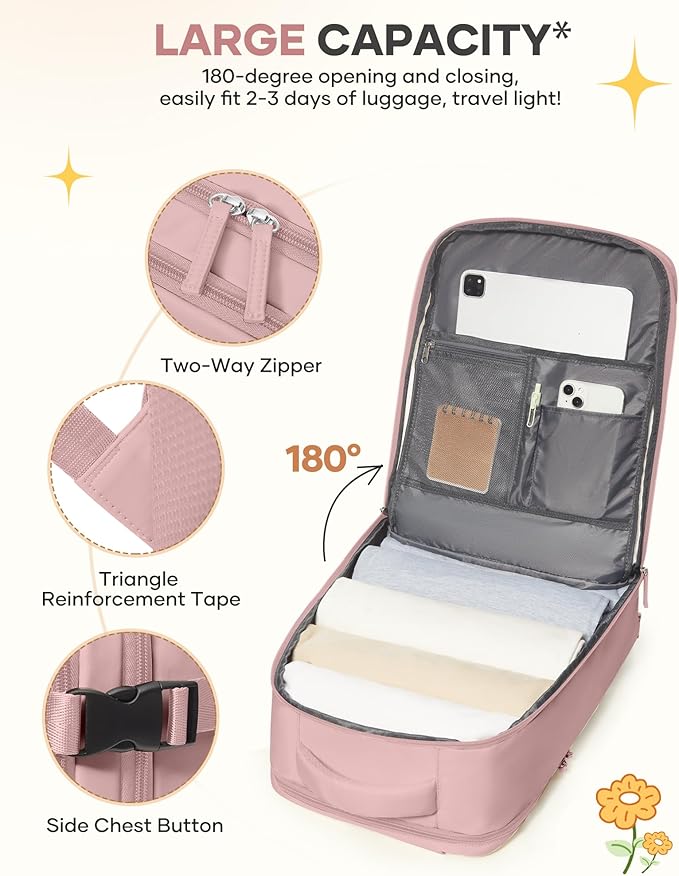 coofay Personal Item Travel Backpack - Image 5