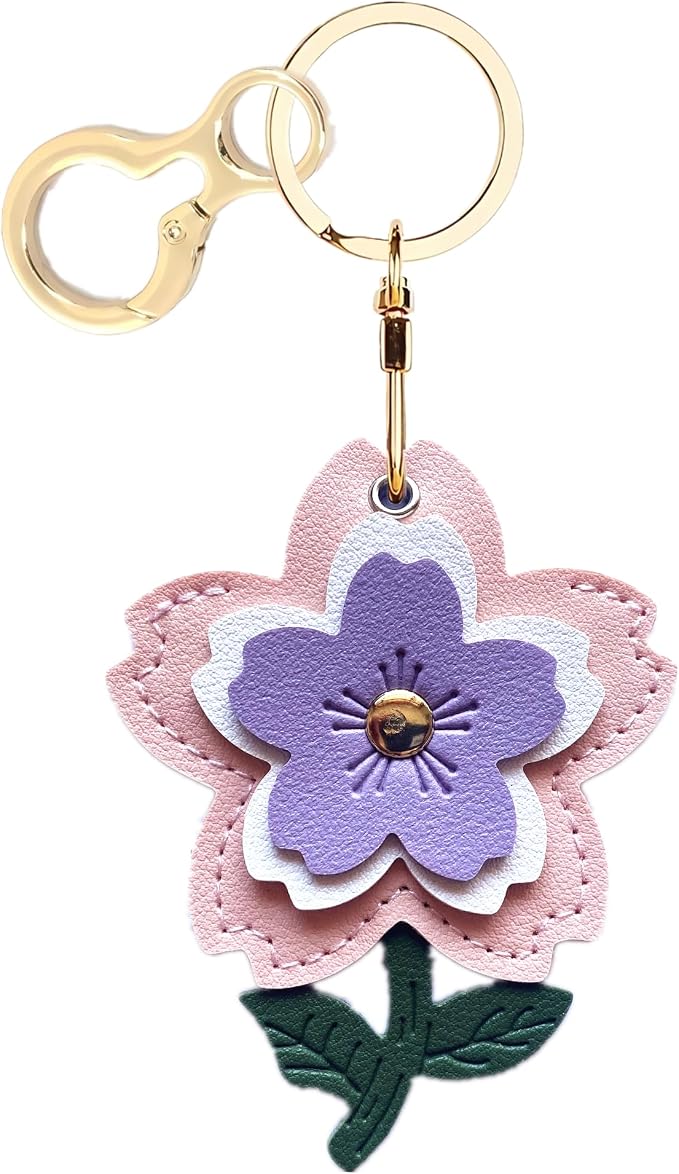 BORKUANA Leather Keychain Holder Case Compatible by BORKUANA