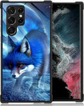 for Samsung Galaxy S23 Ultra Case, Snowy Mountain Fox Lake Pattern Graphic by FKBRCL4U
