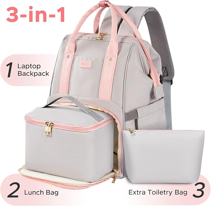Kaome Lunch Backpack 15.6 Inch Laptop Backpack - Image 2