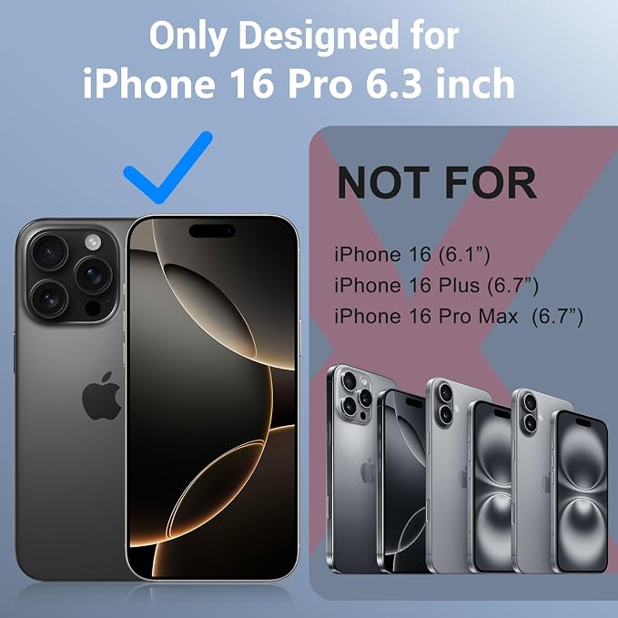 Red2Fire for iPhone 16 Pro Case Waterproof, Phone Case 6.3" Black - Image 7
