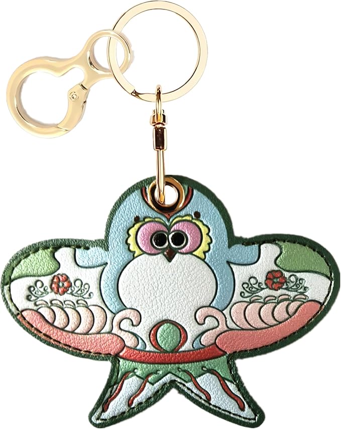 BORKUANA Leather Keychain Holder Case Compatible by BORKUANA