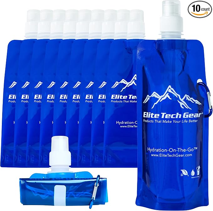 Elite Screens Collapsible Water Bottles by EliteTechGear