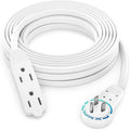 Maximm Cable 20 Ft 360° Rotating Flat Plug Extension Cord, 16/3 AWG Multi 3 by MaximmCable