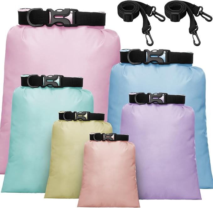 Shappy 6/12 Pcs Waterproof Dry Bags, Lightweight Outdoor Waterproof Dry Stuff by Shappy