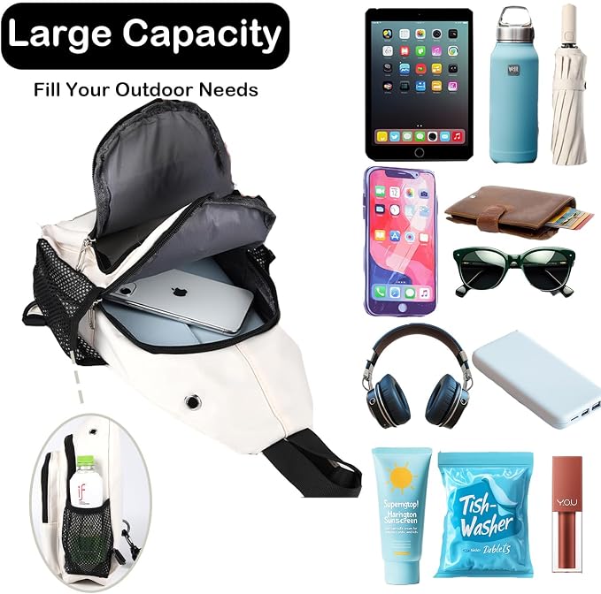 JENAGREEN Waterproof Sling Backpack Crossbody Sling Bag - Image 8