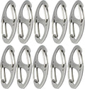 Small Carabiner Clips 1.6 inch Metal Double Sided Spring Gate Snap Hooks by Bytiyar