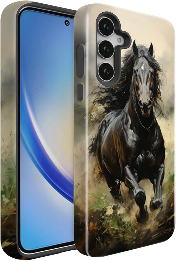 Compatible for Samsung Galaxy A36 5G Case, Dual Layer Heavy Duty 2 in 1 by BSMOSPER