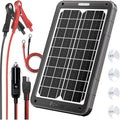 POWOXI 12V Solar Car Battery Charger: 15W Solar Panel Kit Battery Trickle by POWOXI