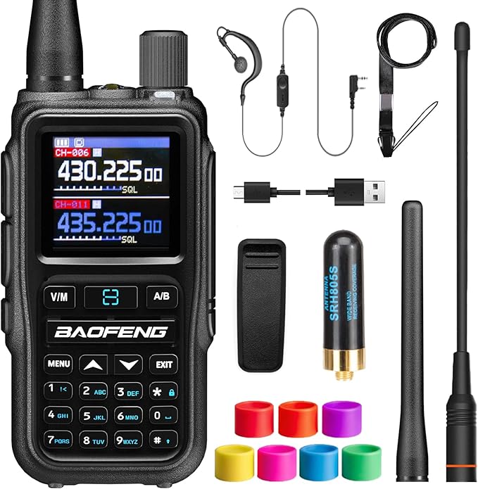BAOFENG UV5RMINI Two Way Radio NOAA Weather Radio Dual PTT 999CH Survival APP by BAOFENG