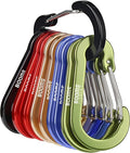 Booms Fishing CC5 Multi-Use Carabiner Clips, 10 Pack 2.3"/ 3.1" Caribeener Clips by BoomsFishing