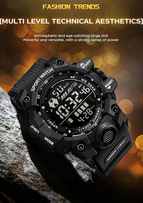 FANMIS Mens Military Multifunction Digital LED Watch Electronic Waterproof - Image 6