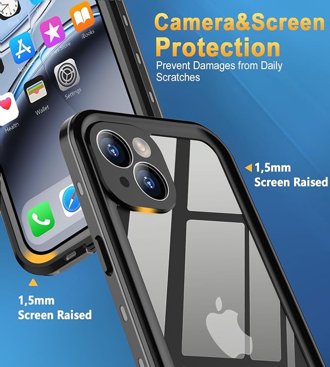 Design for iPhone 13 Case Waterproof, Full Body Underwater Dustproof Shockproof - Image 3