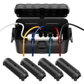 RESTMO 5-Piece Outdoor Waterproof Electrical Box Set – 12.5" x 8.5" x 5" Large by Restmo