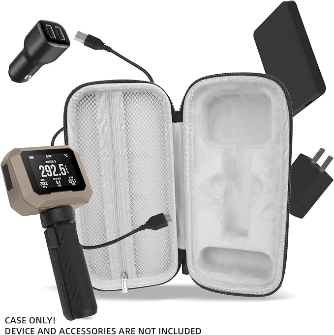 Carrying Case for Garmin Xero C1 Pro Chronograph, Inlaid Organizer - Image 2