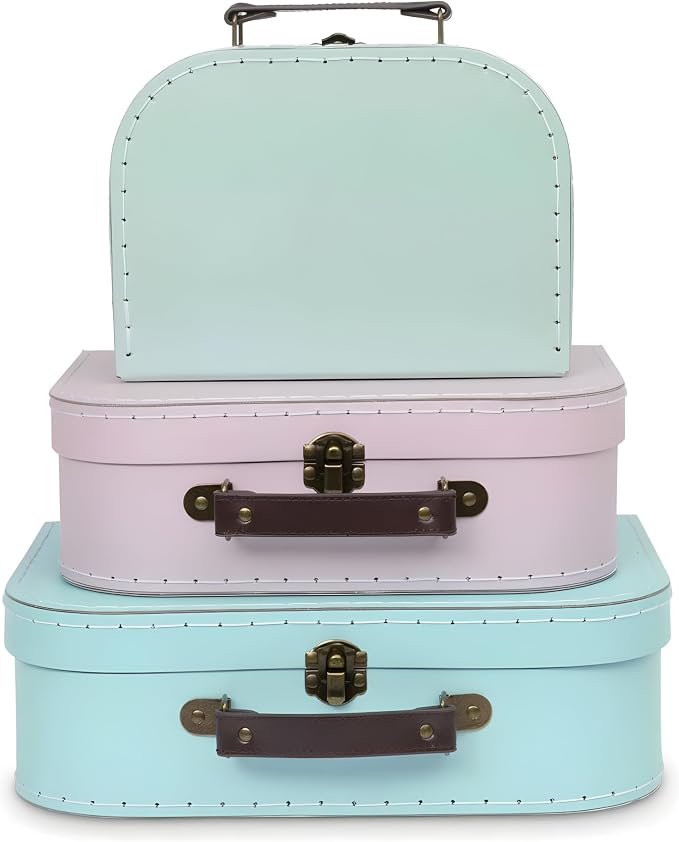 Jewelkeeper Paperboard Suitcases by Jewelkeeper