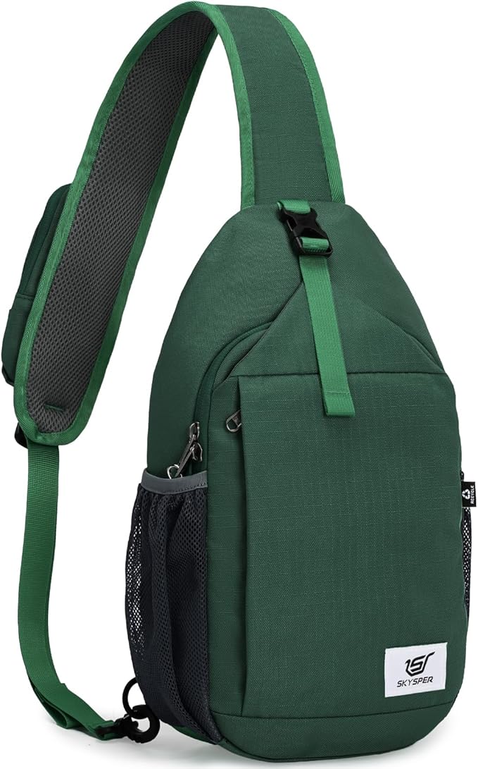 SKYSPER Sling Bag RFID Cross Body Bag Recycled Crossbody Backpack Travel Daypack by SKYSPER