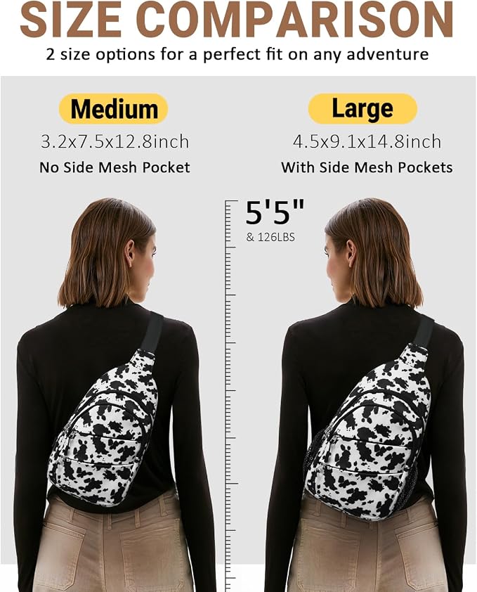 Tuwubi Crossbody Bags for Women, Sling Bag for Men, Small Hiking Backpack Anti - Image 5