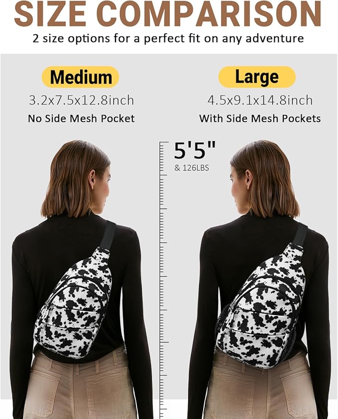 Tuwubi Crossbody Bags for Women, Sling Bag for Men, Small Hiking Backpack Anti - Image 6