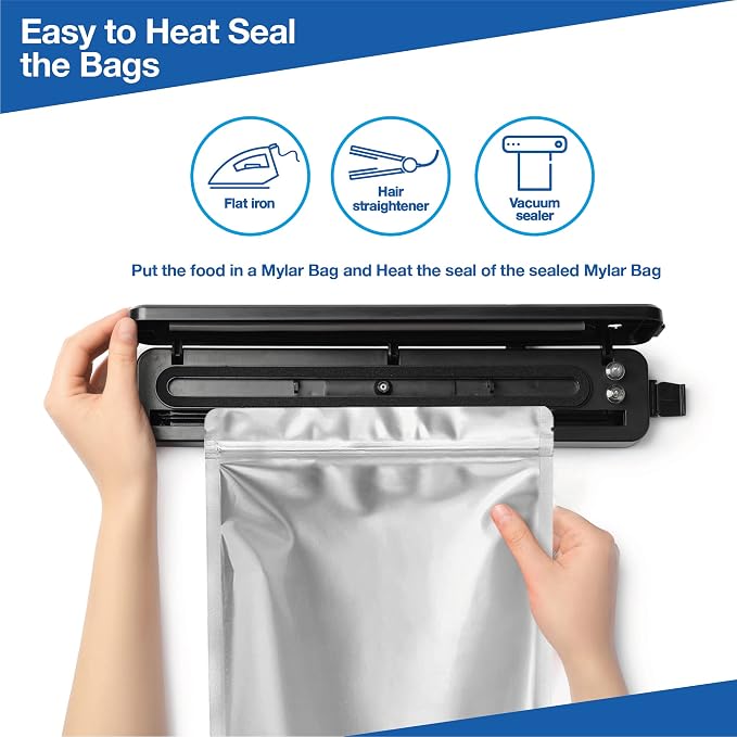 BELLE KR® 100 Pcs Assorted Mylar Bags - Image 7