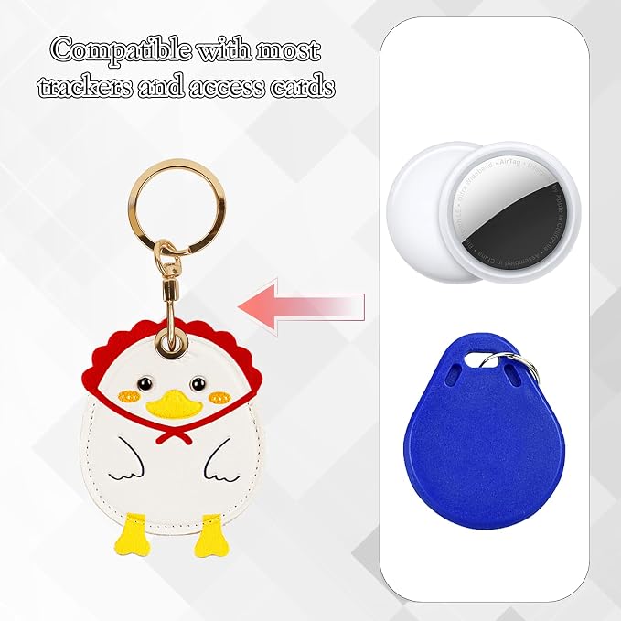 Leather Keychain Case Holder Compatible - Image 4