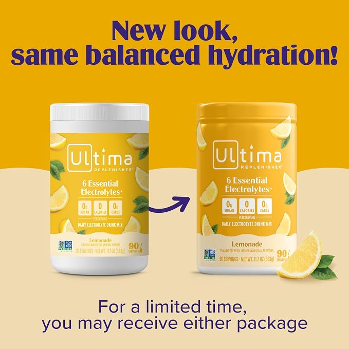 Ultima Replenisher Daily Electrolyte Powder Drink Mix – Sugar Free – Lemonade - Image 4