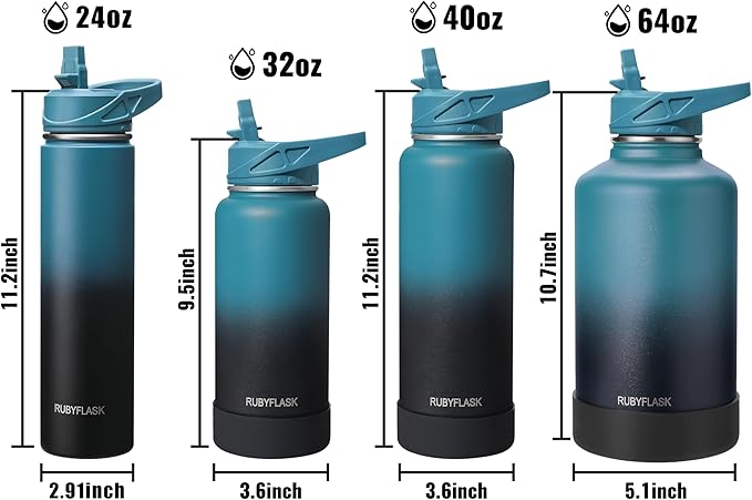 RUBYFLASK 24oz Insulated Water Bottle - Image 5