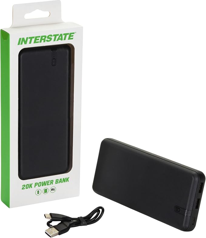 Interstate Batteries Portable Charger, 000mAH Power Bank, 20K Battery Pack by InterstateBatteries