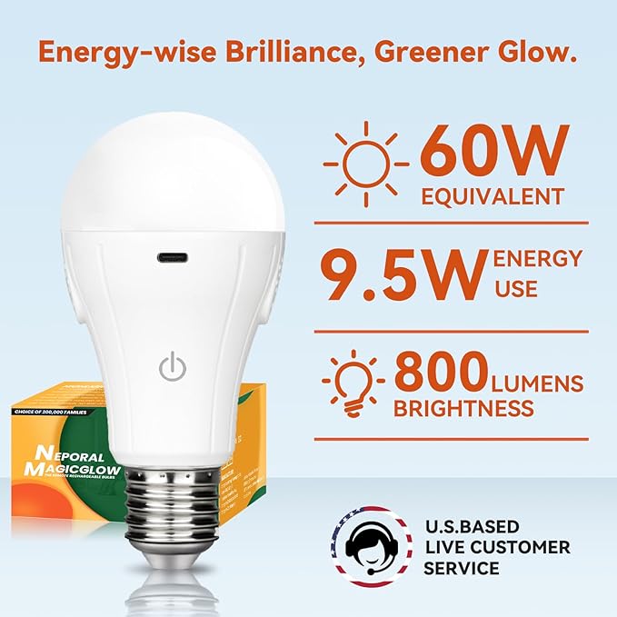 Neporal MagicGlow Rechargeable Light Bulbs - Image 8
