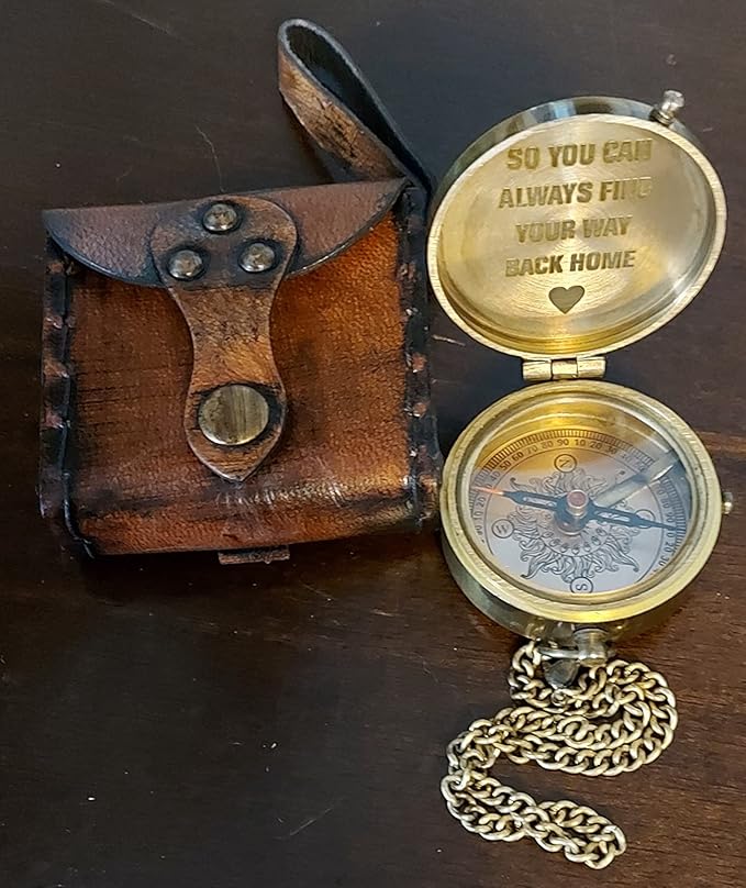 Pocket Compass for Hiking, Survival Instrument Antique “So You Can Always Find - Image 5